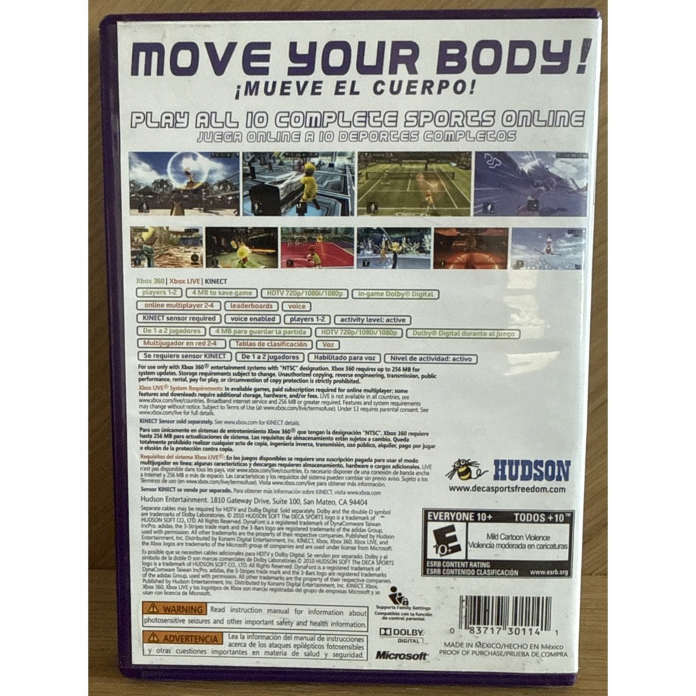Deca Sports Freedom‎ - Xbox 360 Game - Picture 2 of 4